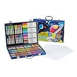 Crayola Inspiration Art Case Coloring Set, 140pc Space Theme – Art Kit for Kids, Crayons, Markers, Pencils, Gift for Boys & Girls, Ages 5, 6, 7, 8 [Amazon Exclusive]