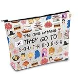 FOTAP South Korea Trip Makeup Bag South Korea Travel Gift South Korea Souvenir Gift South Korea Travel Bag Housewarming Gift (South Korea)