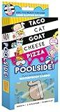 Taco Cat Goat Cheese Pizza Pool Edition Wildly Entertaining Waterproof Card Game for Outdoor Game Days | Easy to Play with 10 Minute Rounds | Fun for Kids, Teens, Adults, and Families | 2-8 Players