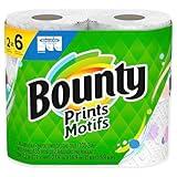 Bounty Select-A-Size Paper Towels, Prints, 2 Triple Rolls = 6 Regular Rolls (Packaging May Vary)