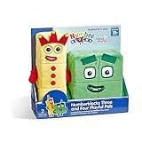 hand2mind Numberblocks Three & Four Playful Pals, Plush Figure Toys, Numbers for Toddlers, Preschool Math Learning Toys, Stuffed Animal Plushies, Counting Blocks, Soft Stuffies, Kids Birthday Gifts