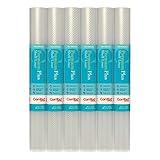Con-Tact Brand Premium Plus Non-Adhesive Shelf Liner, Heavy Duty and Multi-functional Drawer Liner, 18" x 4', Nova Crystal Clear, Pack of 6 Rolls
