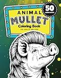 Humorous Animal Mullet Coloring Book For Adults And Kids: 50 Ridiculous Animals With Mullets For Relaxation And Stress Relief (Funny White Elephant Gag Gifts Coloring Books)