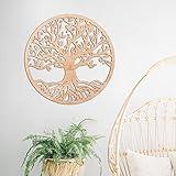 Qallicon 11.5'' Tree of Life Wall Decor Sacred Geometry Wall Art, Crystal Grid Chakra Wooden Yoga Art Decor Meditation Altar Zen Spiritual Gifts