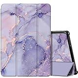 Fintie Slim Case for All-New Fire HD 10 Tablet (13th Generation, 2023 Release) - Trifold Lightweight Hard Shell Stand Cover with Auto Wake/Sleep, Lilac Marble