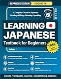Learning Japanese Textbook for Beginners: 5 Books in 1: History, Culture, Grammar, Vocabulary, Phrases and Exercises - Learn Japanese for Adult Beginners and Students