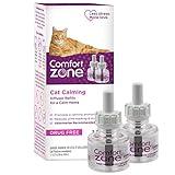 Comfort Zone 2 Pack Cat Calming Diffuser Refills; 30-day Refills; Pheromones Help Cat Anxiety