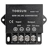 DC 24V to 12V 5A Converter 60W Voltage Step Down Buck Converter Regulator Reducer Power Converter Mini Module for Automotive, Industrial & DIY Electronic Projects