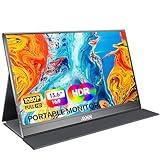 MNN Portable Monitor 15.6inch FHD 1080P USB C HDMI Gaming Ultra-Slim IPS Display w/Smart Cover & Speakers,HDR Plug&Play, External Monitor for Laptop PC Phone Mac (15.6'' 1080P)