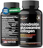 Glucosamine Chondroitin MSM Capsules - FSA/HSA Eligible Joint Support Supplement - Made in USA - HSA & FSA Vitamins with MSM Glucosamine Chondroitin - Joint Support for Back, Knees, Hands - 120 Caps