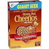 Honey Nut Cheerios Heart Healthy Breakfast Cereal, Gluten Free Cereal With Whole Grain Oats, Giant Size, 27.2 oz