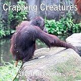 2025 Crapping Creatures Monthly Wall Calendar | 12" x 24" | Funny Calendar 2025 | White Elephant Gift or Gag Gift | Wild Animals Pooping Calendar 2025