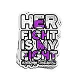 Her Fight is My Fight Epilepsy Awareness - Sticker Graphic - Auto, Wall, Laptop, Cell, Truck Sticker for Windows, Cars, Trucks