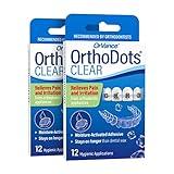 OrthoDots CLEAR – Moisture Activated Braces Wax Alternative for Pain Caused by Braces, Clear Aligner Trays, and Other Orthodontic Appliances. OrthoDots Stick Better and Stay on Longer than Dental Wax.