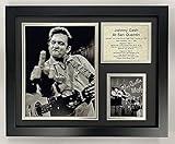 Johnny Cash at San Quentin Collectible | Framed Photo Collage Wall Art Decor - 12"x15" | Legends Never Die