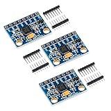 EC Buying GY-521 MPU6050 3 Axis Accelerometer Gyroscope Module,6DOF 3-Axis Accelerometer + 3-Axis Gyroscope Sensor Module16-Bit AD Converter Data Output IIC I2C for Arduino (3PCS)