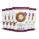 One Degree Organic Foods Sprouted Oat Cinnamon Flax Gluten Free Granola - USDA Organic, Vegan (11 oz. - 6 pack)