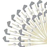 200 Pcs Cocktail Picks,4.7 Inch Toothpicks for Appetizers, Decorative Skewers for Appetizers Drinks Party Fruit Dessert Decoration,Golf