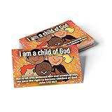 I am a Child of God, John 1:12, Bulk Pack of 25 Affirmation Scripture Cards for Kids, Pass it On Christian Bible Verse Cards for Sunday School, Childrens Church, & Youth Group Ministry
