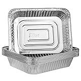 PLASTICPRO Disposable 9 x 13 Aluminum Foil Pans Half Size Deep Steam Table Bakeware - Cookware Perfect for Baking Cakes, Bread, Meatloaf, Lasagna Pack of 10