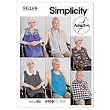 Simplicity Adult Bibs Sewing Pattern Kit, Code S9489, One Size, Multicolor