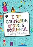 Hopscotch Girls I Am Confident Brave & Beautiful, Inspirational Coloring Books for Kids Ages 4-8 & Up - Kids Coloring Book for Girls 8-12, Empowering Girls Books to Boost Confidence. Kids Color Book