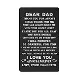 TGCNQ Best Dad Gifts from Daughter, Fathers Day Dad Gifts, Christmas Gifts for Dad from Daughter, Dad Wallet Card for Birthday Xmas Father's Day Valentines Day