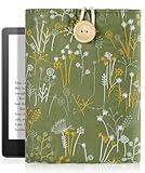 Uppuppy for Kindle Sleeve 6-7'' Embroidered Plants - Compatible with Kindle Paperwhite/Basic 6'', 6.8'' 7'' for Kindle Paperwhite (12th 2024/11th 2021)/Colorsoft Signature Edition 2024 Pouch Sleeve