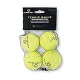 Hyper Pet Tennis Balls for Dogs (Safe Dog Ball, Tennis Balls for Exercise & Training) Interactive Toys work with Hyper Pet K9 Kannon K2 Dog Ball Launcher - 4 Pack 2.5" Green