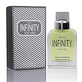 Novo Infinity for Men - 3.4 Fluid Ounce Eau De Parfum Spray for Men - Refreshing Citrusy & Floral Top Notes with Subtle Woody Undertones Smell Fresh All Day Long Gift for Men for All Occasions