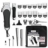 Wahl Clipper USA Deluxe Corded Chrome Pro, Complete Hair and Trimming Kit, Includes Corded Clipper, Cordless Battery Trimmer, and Styling Shears, for a Cut Every Time - Model 79524-5201M