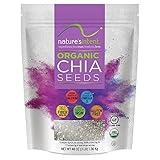 Nature's Intent Organic Chia Seeds - 3lb Bag - USDA Organic, Non-GMO, Vegan, Gluten-Free, Kosher, Keto & Paleo - Good Source of Calcium, Omega 3 and Iron - for Salads, Yogurt & Smoothies