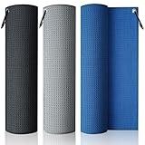 SPOROKET 3 Pack Golf Towel (16" x 16") with Carabiner Clip, Microfiber Golf Towels Gear Rag for Golf Bags Accessories for Men (Gray, Blue, Black)