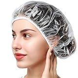 Disposable Shower Caps 100pcs, 18.1 Inch Plastic Shower Cap for Women Waterproof Bath & Bathing Accessories, Home & Travel Essentials