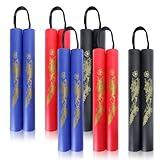 Wpxmer 6 Pack Foam Rubber Training Sticks, Martial Art Sticks for Kids & Beginners Practice and Training (6)