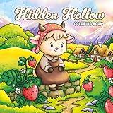 Hidden Hollow: A Whimsical Coloring Book with Cute Farm Animals and Magical Village Scenes.: 45 Unique Illustrations for All Age.