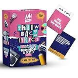 Throwback Lyrics 90s & 2000s Hip-Hop & R&B Finish The Lyrics Game & Charades | 250 Cards Includes Stickers & Playlist | Adult Party Game for Hilarious Paries, Birthdays, Date Night & Gifts