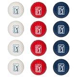 Franklin Sports Indoor + Outdoor Foam Practice Golf Balls - PGA Tour Kids + Adults Practice Soft Foam Golf Balls - Limited Flight Soft Golf Balls - 12 Pack of Golf Balls with Draw String Carry Bag