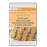 1PCS Cooling Racks for Baking and Cooking - 10"x16" Wire Racks, Oven Safe & Dishwasher Safe, Heavy Duty Cooling Racks for Cookies, Cakes, Roasts & More