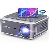 DBPOWER Native 1080P 5G 4K WiFi Projector, Upgrade 20000L 500 ANSI FHD Outdoor Movie Projector, Support 4P+4D Keystone/Zoom/PPT, 300" Portable Mini Video Projector Compatible w/Phone/Laptop/DVD/PC/TV