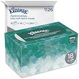 Kleenex Hand Towels (11268), Ultra Soft and Absorbent, Pop-Up Box, 18 Boxes / Case, 70 Paper Hand Towels / Box, 1,260 Sheets / Case