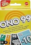 Mattel Games ONO 99 Card Game for Kids & Families, 2 to 6 Players, Adding Numbers, Toy for Ages 7 Years & Older