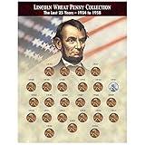 American Coin Treasures The Last 25 Years of Lincoln Wheat Penny Collection (1934-1958) Genuine United States One Cent Coinage