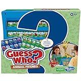 Hasbro Gaming Guess Who? Animal Friends Game | 2 Double-Sided Animal Sheets | 2-Player Board Games for Kids | Back to School Gifts | Ages 6+ (Amazon Exclusive)