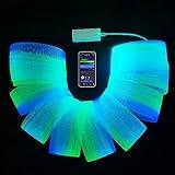 LED Fiber Optic Mesh Light Kits with Battery Controller for Dresses Costumes Textiles - Net Fabric Light Up Wedding Parties Halloween Christmas (3.3 Yards (3 Meters) Mesh)