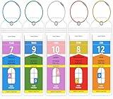 5 Pack Cruise Luggage Tag Holder for Royal Caribbean & Celebrity Ships in 2024-2025 by FUNMCAN, Narrow Clear Plastic Luggage Tags for Travel Suitcases Cruise Ship Essentials & Accessories Must Haves