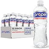 Propel, Watermelon, Zero Calorie Sports Drinking Water with Electrolytes and Vitamins C&E, 16.9 Fl Oz (Pack of 12)