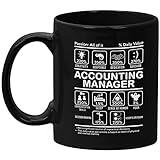 Okaytee Accounting Manager Mug Gifts 11oz Black Ceramic Coffee Cup - Accounting Manager Sense Of humor Mug