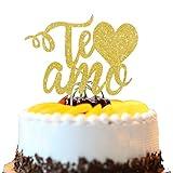 Te Amo I Love You Cake Topper Mr & Mrs, Bridal Shower Engagement Party Cake Decor,Valentine's Day Wedding Anniversary Special Events Party Supplies Decoration