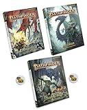 Pathfinder Remastered Second Edition Player, GM, and Monster Cores and Two Treasure Chest Buttons